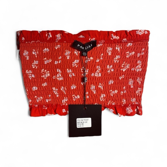 Parisian Works Scarlet Floral Bandeau - Picture 8 of 12